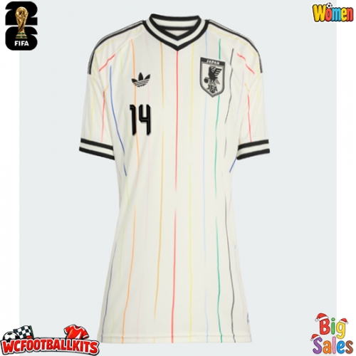 Japan Junya Ito #14 Replica Away Stadium Shirt for Women World Cup 2026 Short Sleeve